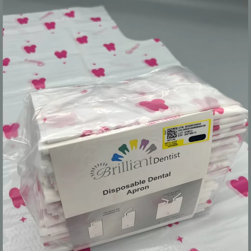 پیشبند دنتیست تاشده ۵۰ عددی