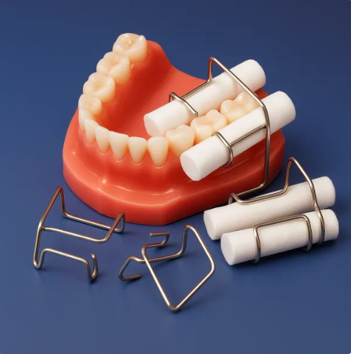 گیره رول پنبه داخل دهان (4 عددی)