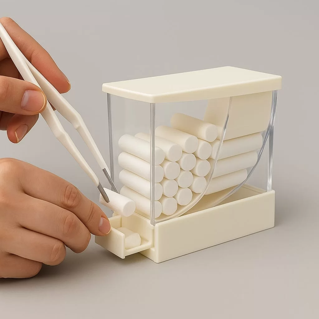 جای رول پنبه کشویی