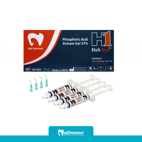 ژل اسید اچ 37 درصد چهار سرنگ / H1 Etchant Gel Kit