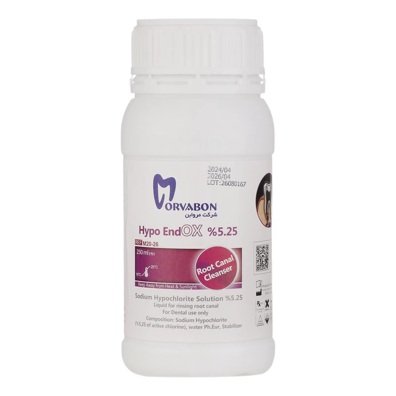 محلول هایپو کلرید سدیم 250 میلی لیتری مروابن Hypo Endox Morvabon
