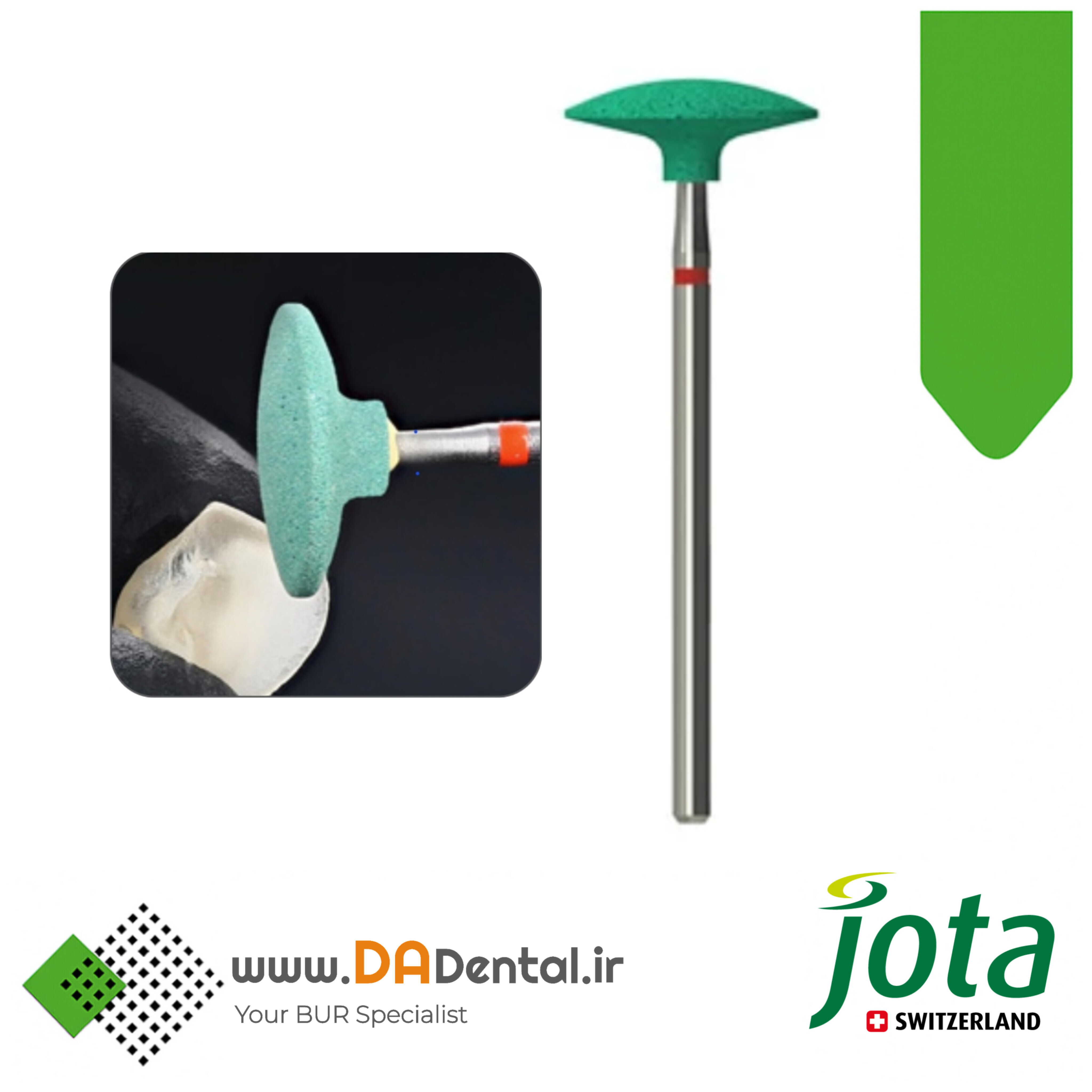 سنگ سبز الماسی عدسی مخصوص هندپیس جوتا JOTA کد SD722F.HP